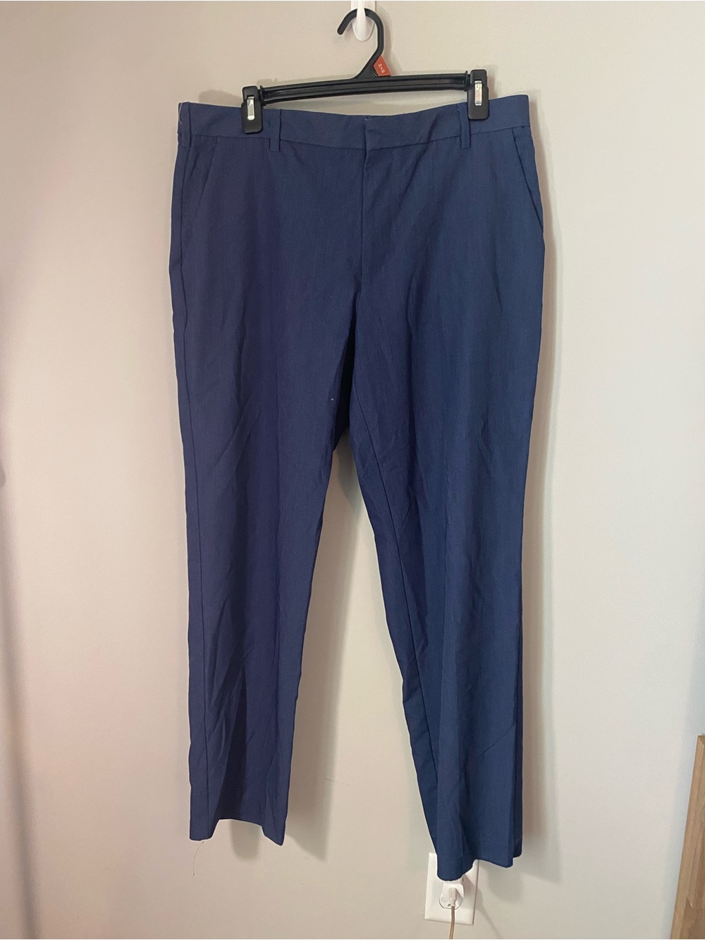 Van Heusen Navy Blue Men's Dress Pants - Straight Leg